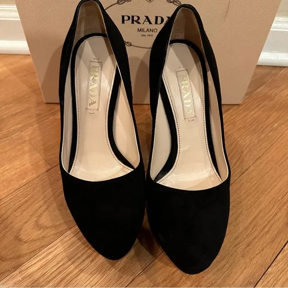 Prada Calzature Donna Heels Nero - Picture 3 of 9
